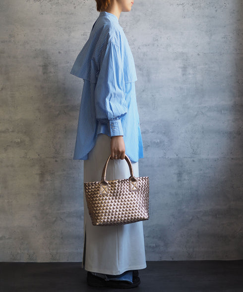 【雑誌掲載】メタリックメッシュトートバッグポーチセット 17-1015